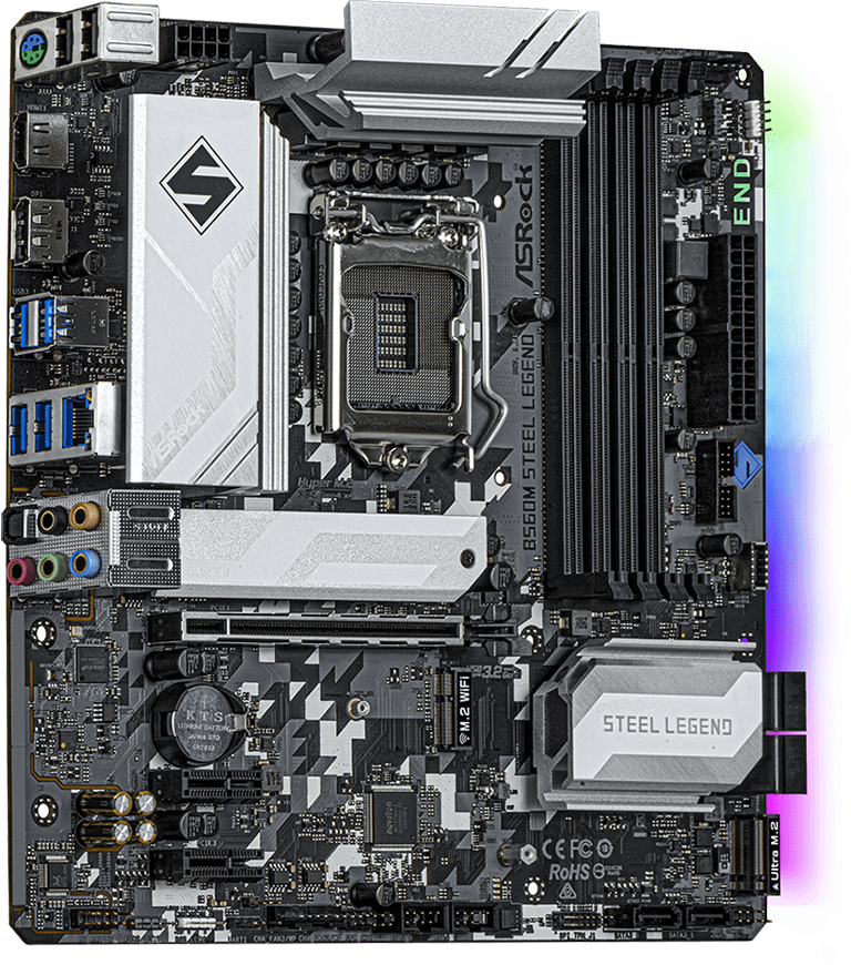 NeweggBusiness ASRock B560M STEEL LEGEND LGA 1200 Intel B560 SATA 6Gb
